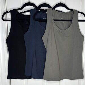 NWT Pact Organic Women’s Luxe Stretch Jersey Tanks